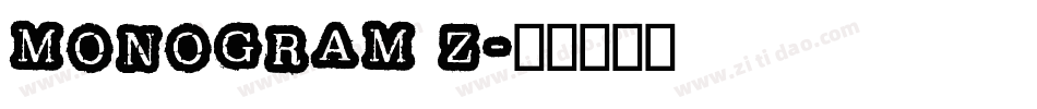 MONOGRAM Z字体转换